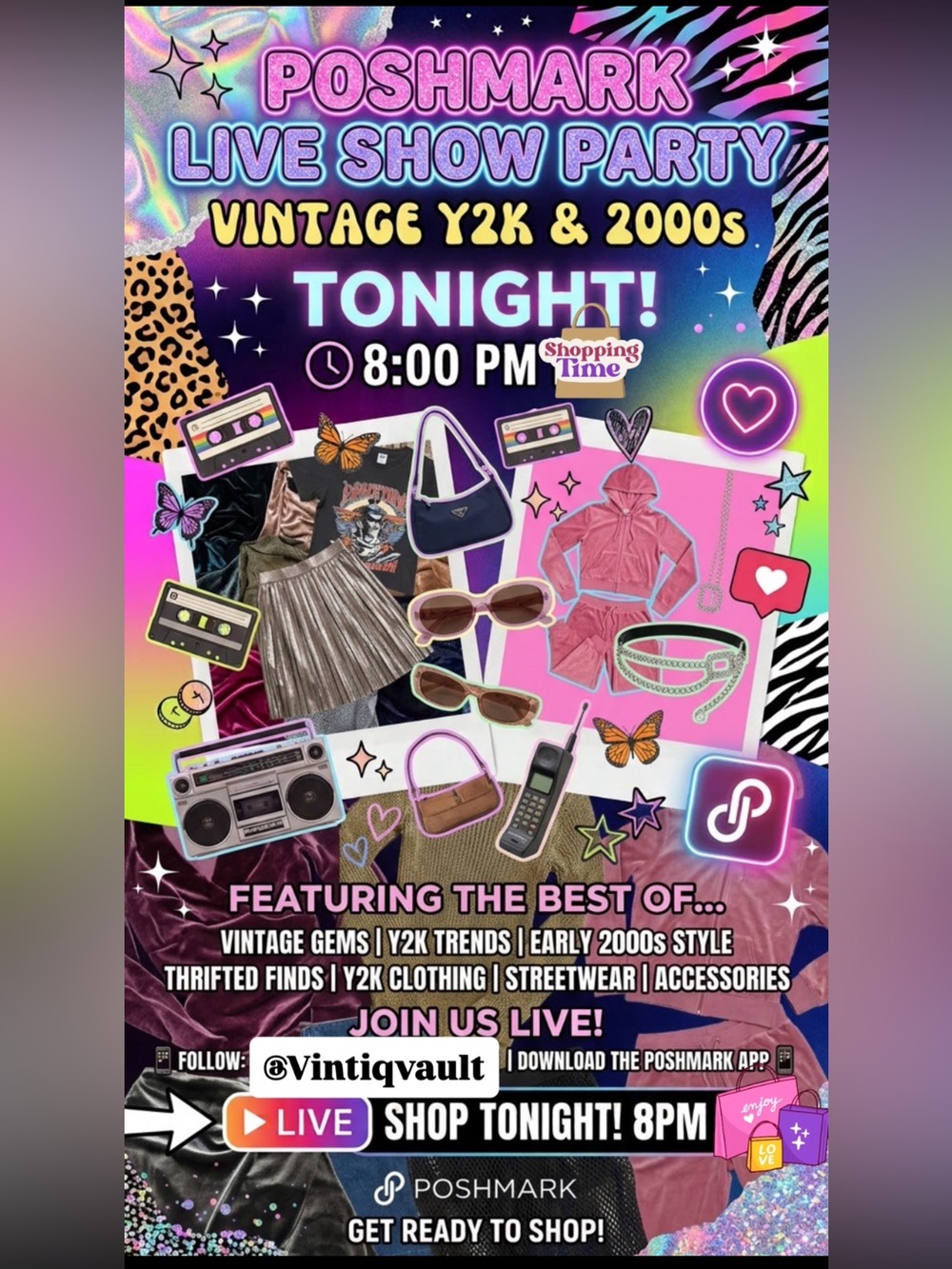 Vintage Y2K, 2000’s, 90’s Live Show